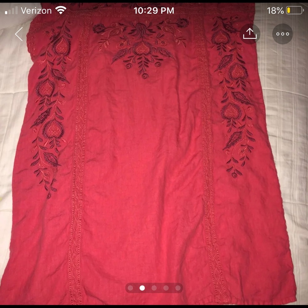 Johnny Was embroidered tunic dress xxl